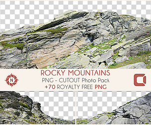 Rocky Mountains - PNG Cutout Photo Pack