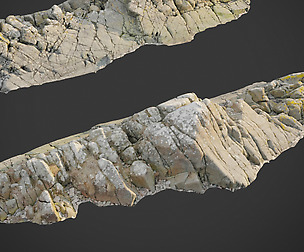 3d scanned rock cliff T