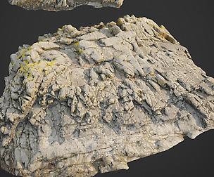 3d scanned rock cliff V