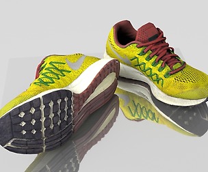 Yellow sneakers