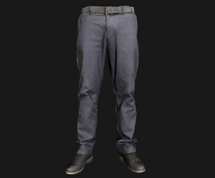 Male outfit set Pants and Shoes low poly