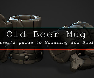 Old Beer Mug - basemesh (source files)