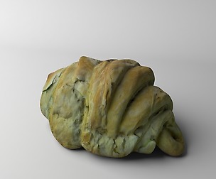 Croissant low poly