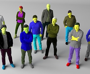 10 Low Poly people vol 1