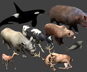 Blender mammals pack