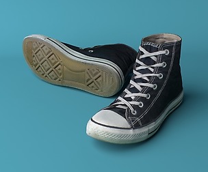 Converse shoes low poly