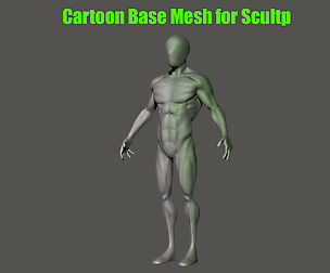 Editable Base Cartoon Model