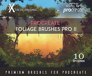 Procreate Foliage Brushes PRO II