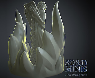 3D&D Minis - Sorcerer