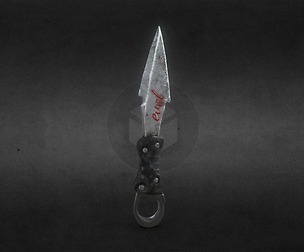 Stylized Throwing Knife 4k