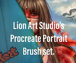 Procreate Portrait brushes by Lion Art