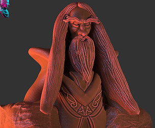 Stylized Saruman Timelapse + Model