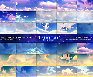 30 FREE ANIME SKY BACKGROUNDS - PACK 51