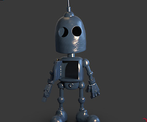 Stylized Tin Man Robot Timelapse + Model