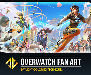 Overwatch Fan Art - Daylight Coloring Techniques