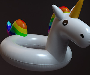 inflatable unicorn