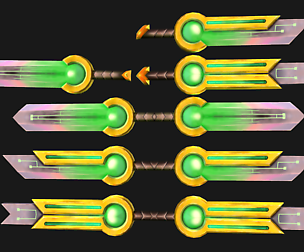 Stylized Sci-Fi Sword Handpainted Collection