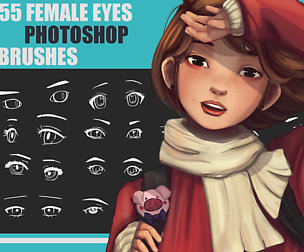55 Female Eyes Brushes
