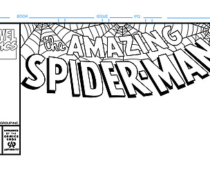 Amazing Spider-Man Comic Book Cover Template