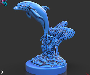 Dolphin Sculpture Timelapse + Model