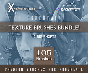 Procreate Texture Brushes BUNDLE!