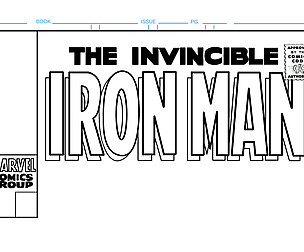 The Invincible Iron Man Comic Book Cover Template