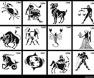 (( Horoscope )) Stencil Vector Corel (.cdr)