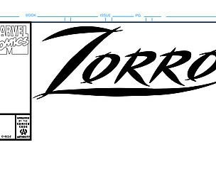 Zorro Comic Book Cover Template