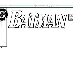 Batman Comic Book Cover Template