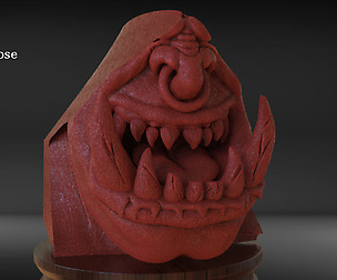 Orc Bust Nose and Mouth Part 1 Timelapse + Model