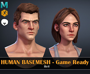 Human Basemeshes - Game Ready