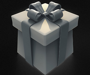 3D Birthday Gift Box - High Poly