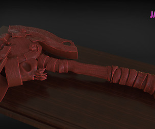 Stylized Fire Axe Timelapse and Model