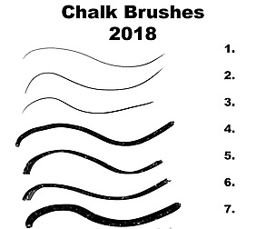 Chalk Brushes 2018 (10 brushes set)