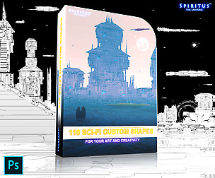 110 SCI-FI CUSTOM SHAPES - PACK 57