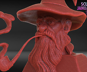 Stylized Gandalf Timelapse + Model