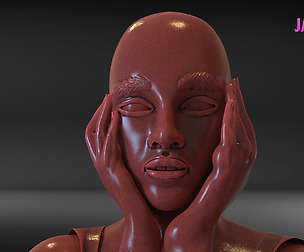 Bored Girl Sculpture Timelapse + Model