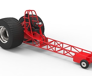 Chassis of pulling tractor
