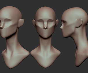Stylized Head Planes Tool For Highpoly sculpts
