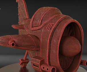 Stylized Fighter Airplane