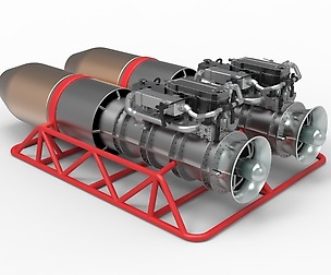 Jet engines with frame