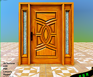 Single Wooden Door