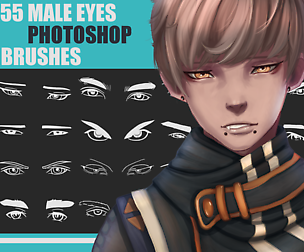 55 Male Eyes Brushes