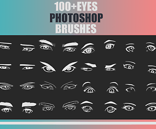 100+ Eyes Photoshop Brushes