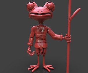Stylized Frog Ninja