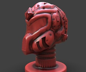 Sci-Fi Soldier Helmet