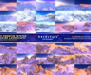 FREE 35 PREMIUM WINTER ANIME LANDSCAPES - PACK 59