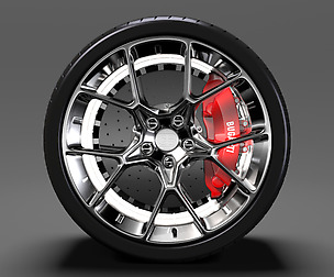 Bugatti Chiron wheel 4
