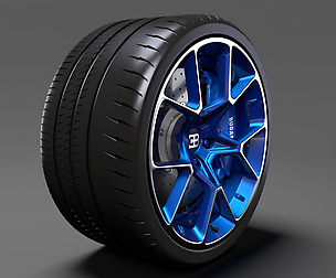 Bugatti Chiron wheel 5