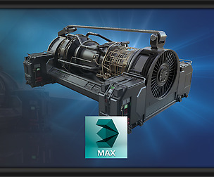 Model a Complex Generator with 3ds Max & ZBrush